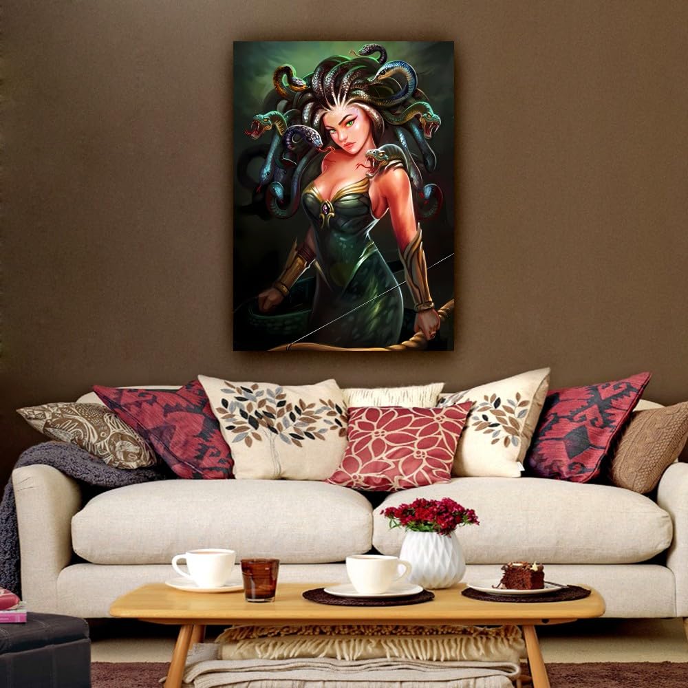 Amazon.com: Stantini Medusa Wall Art Greek Mythology Poster for