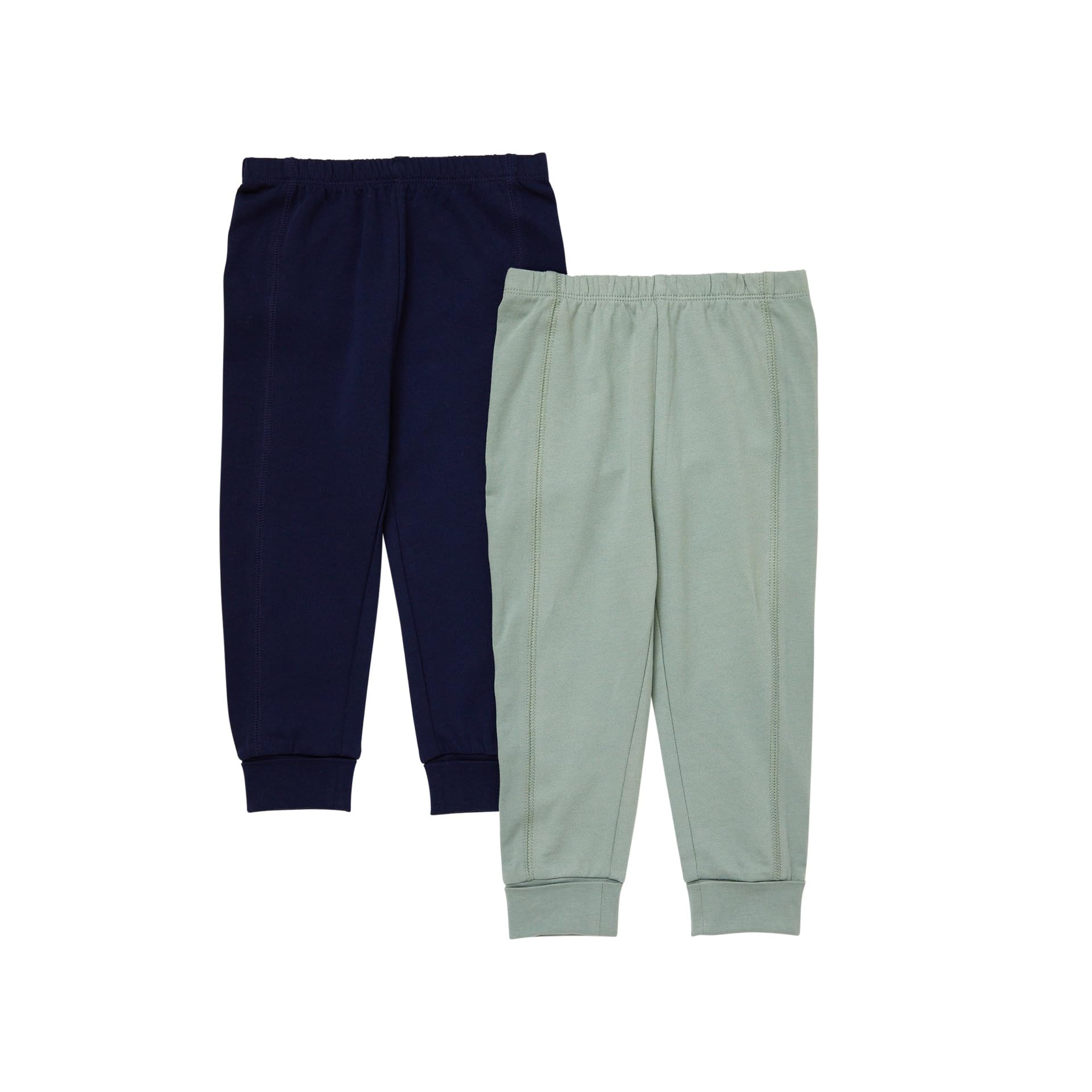 Hanes Unisex Pure Comfort French Terry Joggers, Girl and Baby Boy Pants, 2-Pack