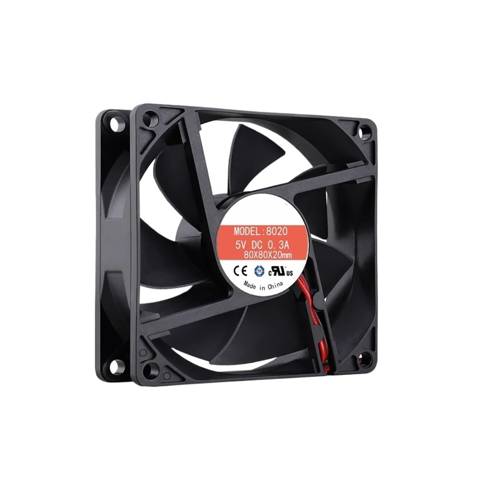 YMUGUEGH 8020 80X80X20MM 8CM 5V 12V 24V cooling fan(5V 2line)
