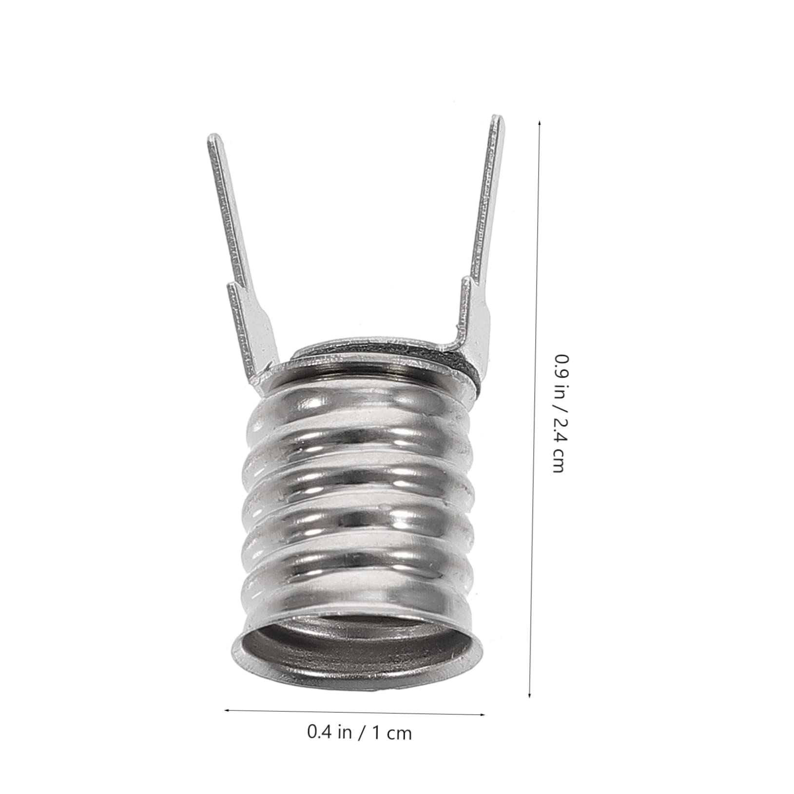 Tofficu 40 Piezas Portalámparas Atornillados para Bombillas Adaptador de Casquillo para Lámparas de Indicador Instalación y Uso Base de Luz Estable y Práctica