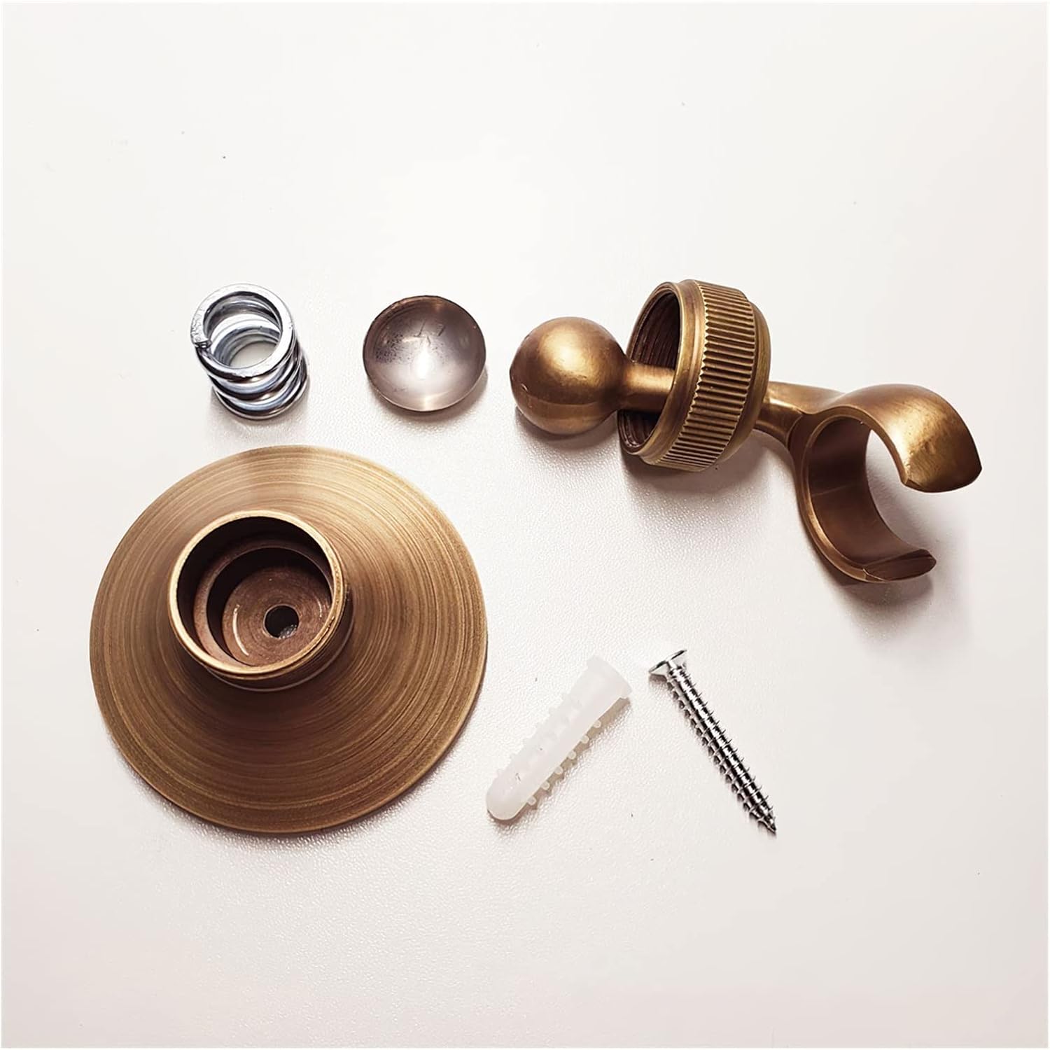Wall Mounting Bracket Antique Copper Universal Adjustable Handheld Shower Head Holder Seat Bath Parts Bathroom Accessories Shower Installation Bracket