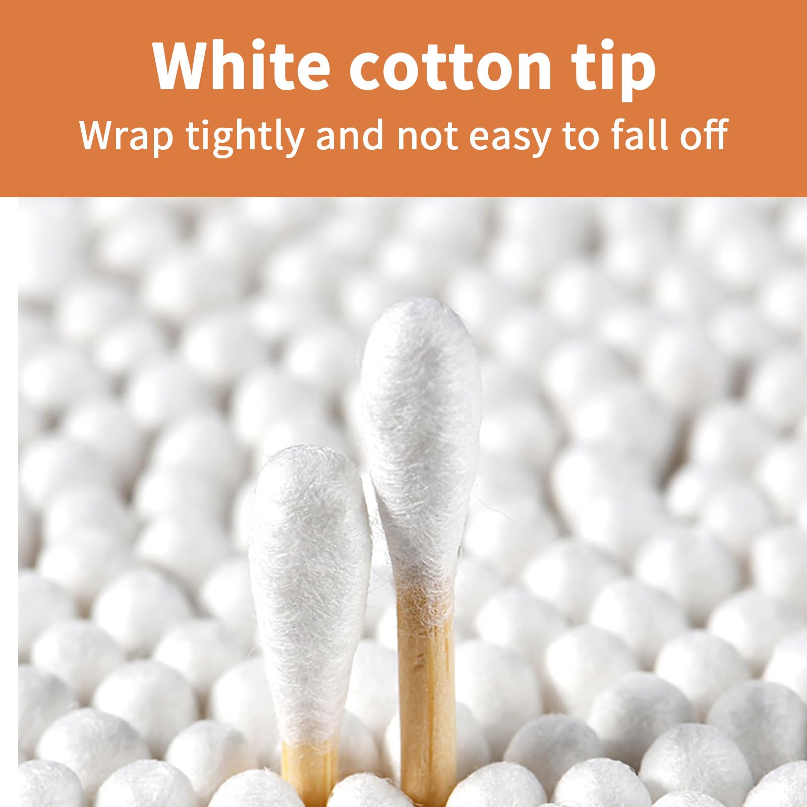 Cotton fioc di bambù Coton Buds, Swabs, Versatili, Ecocompatibili (200 Pezzi)