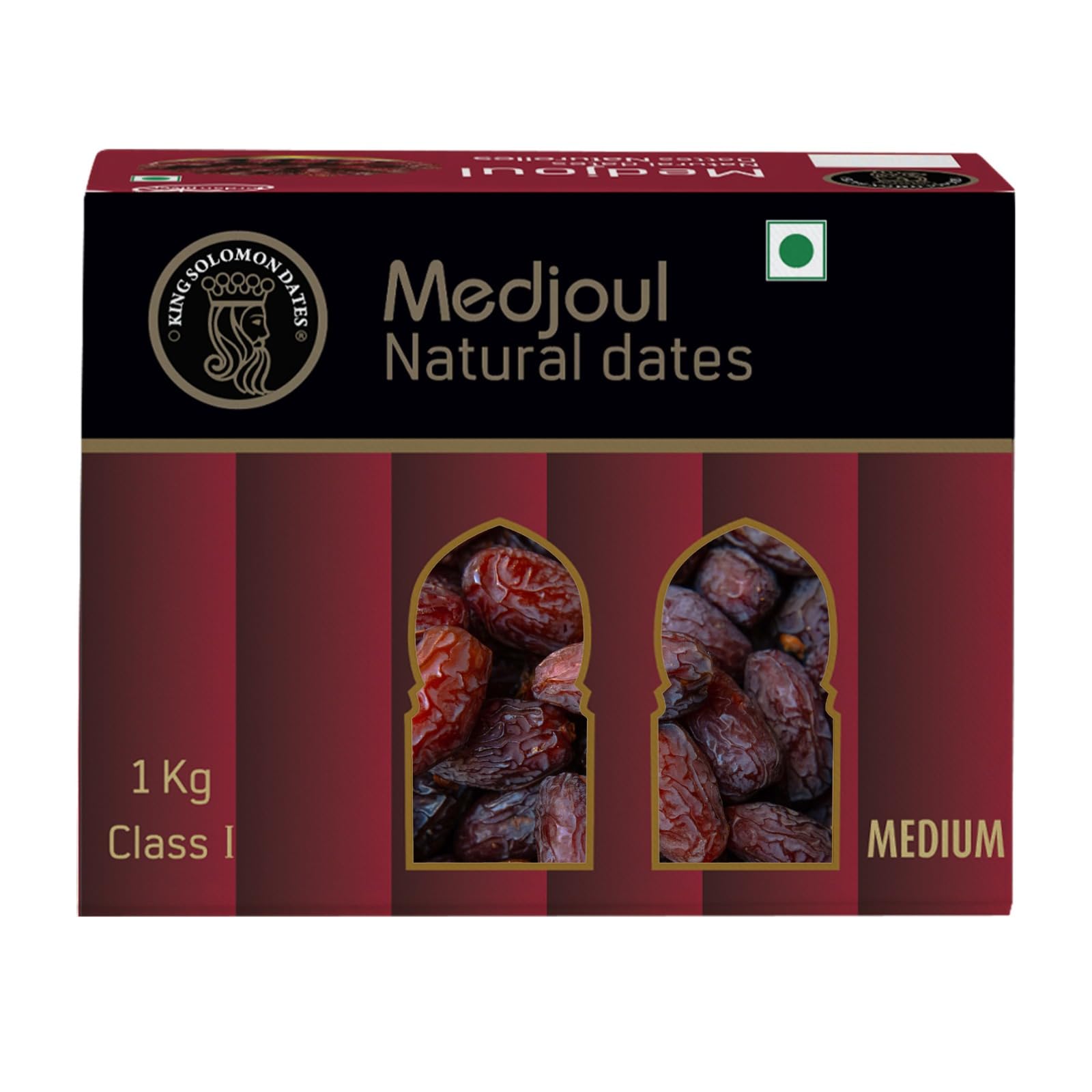 KING SOLOMON DATES Premium Medjool Dates 1Kg | Naturally Sweet & Juicy | Rich Energy Snack | Perfect for Gifting & Healthy Lifestyle | Fresh & Delicious Dates from Israel