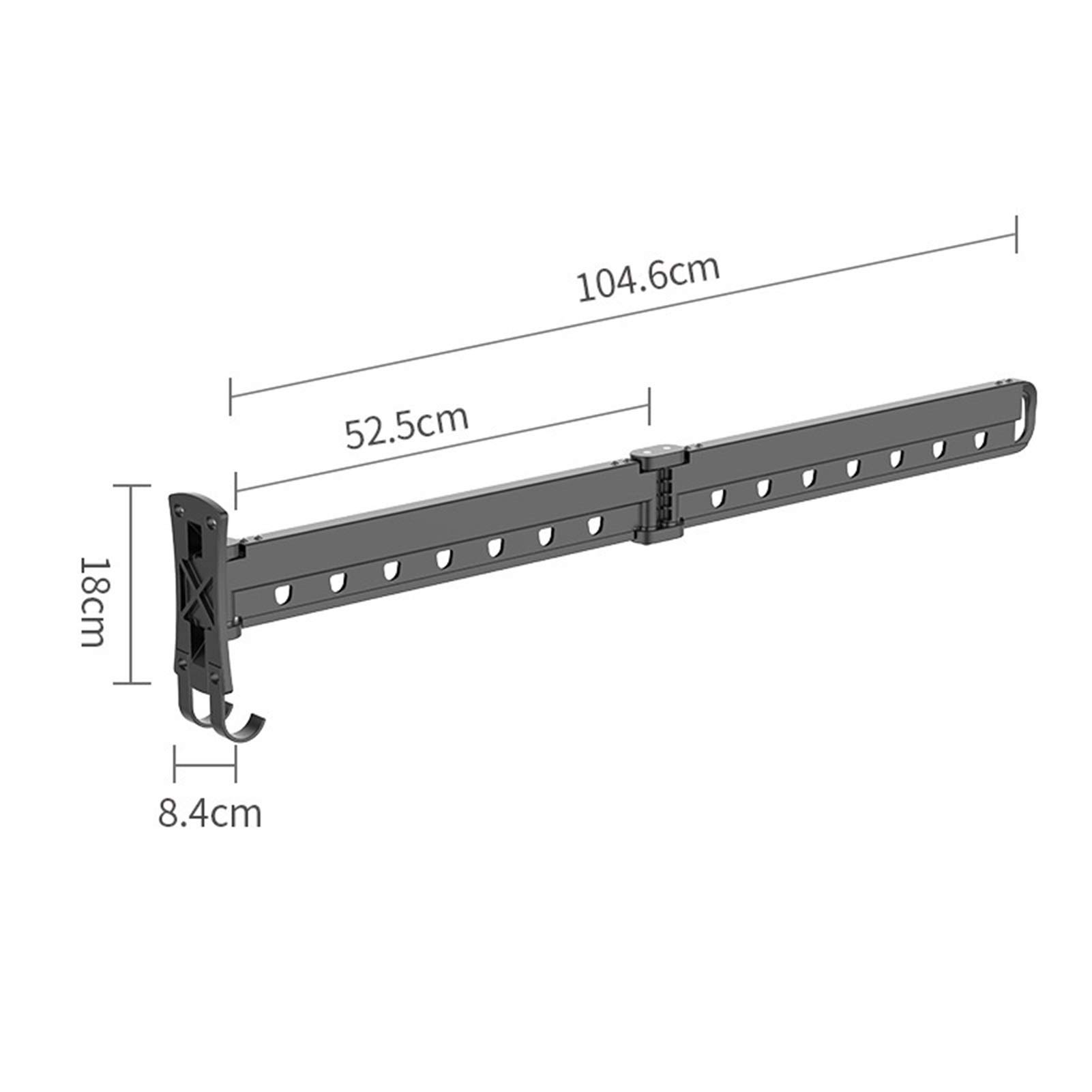 Estante de secado de ropa montado en la pared, plegable, para interiores y exteriores, ajustable, solución instantánea de armario para matrimonio, vida cálida