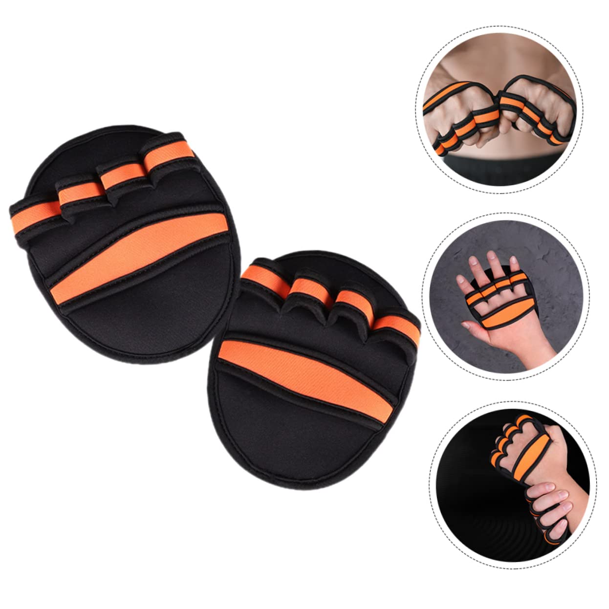 UKCOCO 4 Paires de Musculation Non Glissants pour Homme et Femme de Levage de Poids Respirants Accessoires de Fitness Durable et Confortable Protection des pour Entraînements