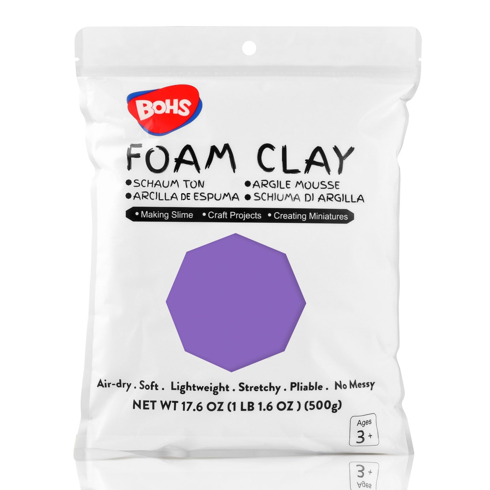 Argilla Modellante Schiumosa BOHS 500g - Per Slime, Cosplay, Lavoretti, Asciuga All'Aria - Foto 2
