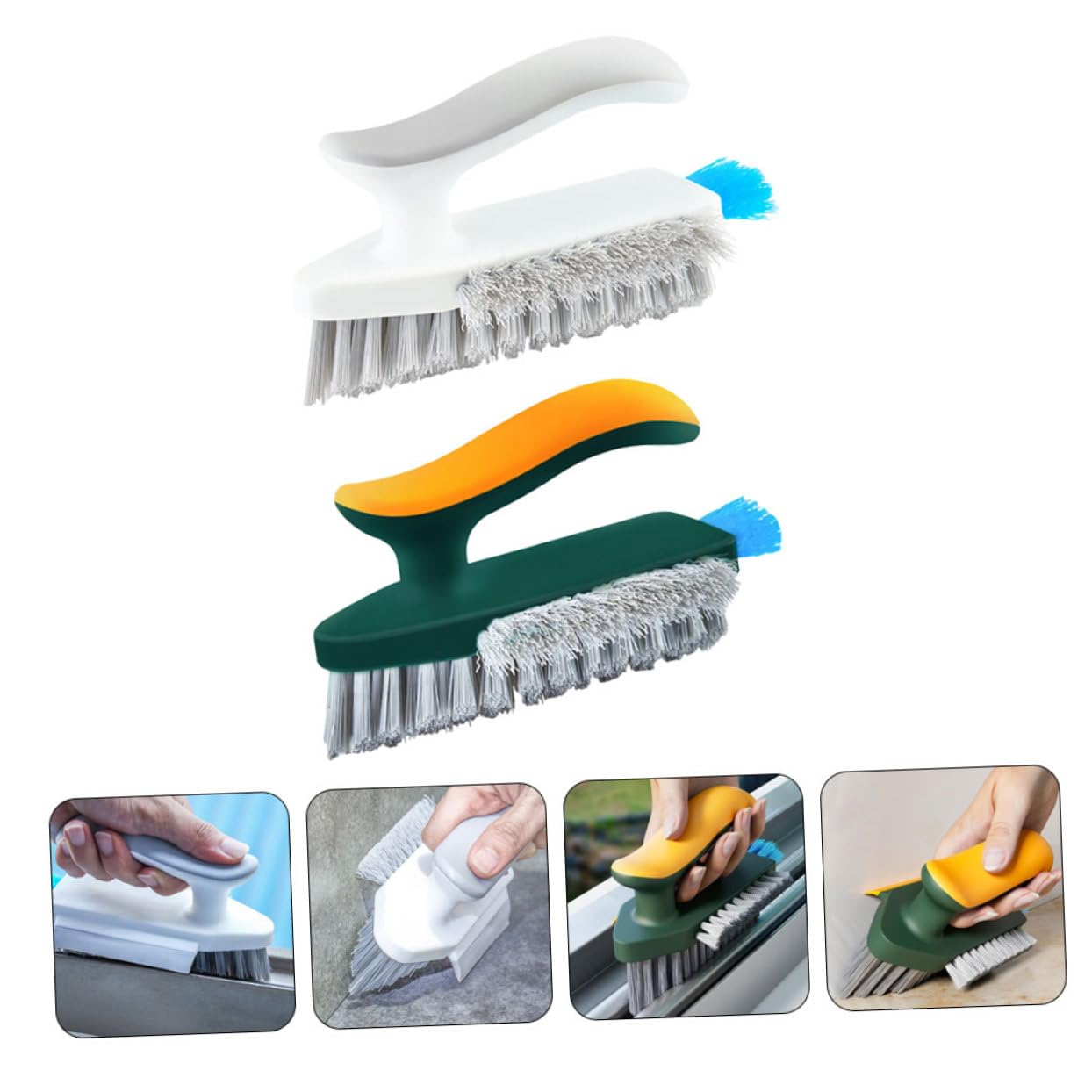 STOBAZA 10piezas Cepillo De Limpieza Azulejos De Cepillo De Ranuras y Esquinas Herramienta De Limpieza para Áreas Difíciles De Baño y Cocina