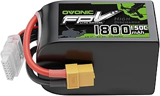 OVONIC 22.2V 150C 1800mAh 6S Lipo Battery