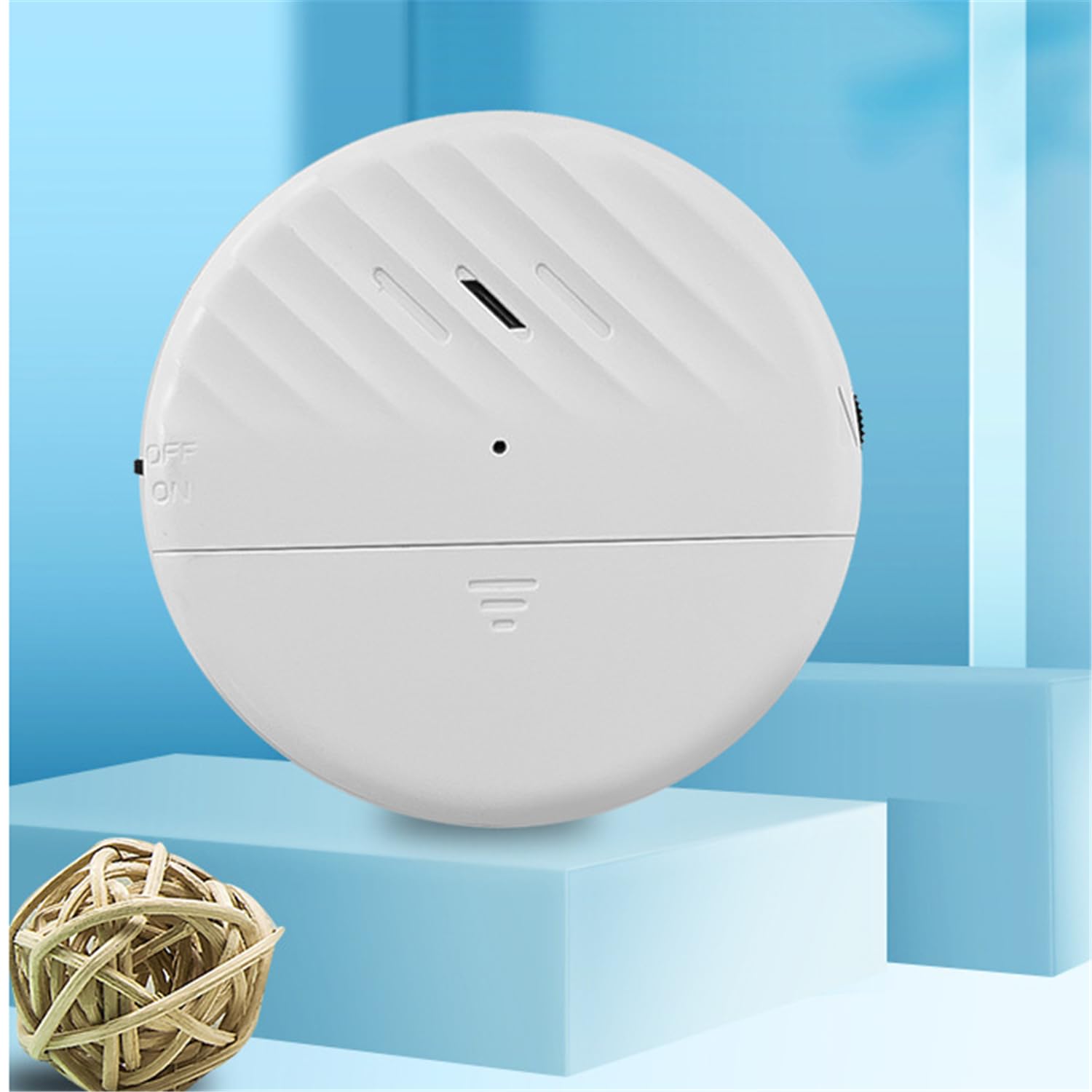 Détecteur Vibration sans Fil 8 Pièces 125 DB Alarme Porte Fenêtre - Capteur Réglable Anti-Fausse Alerte Anti-Intrusion pour Maison Appartement Hôtel
