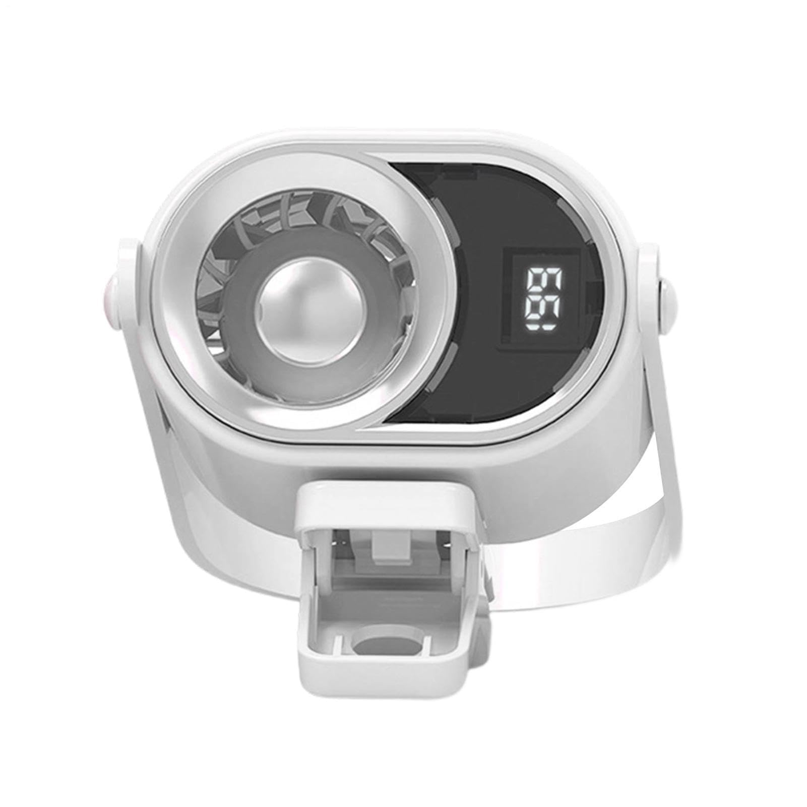 Petit ventilateur à pince silencieux, refroidissement pour voiture et randonnée avec lampe