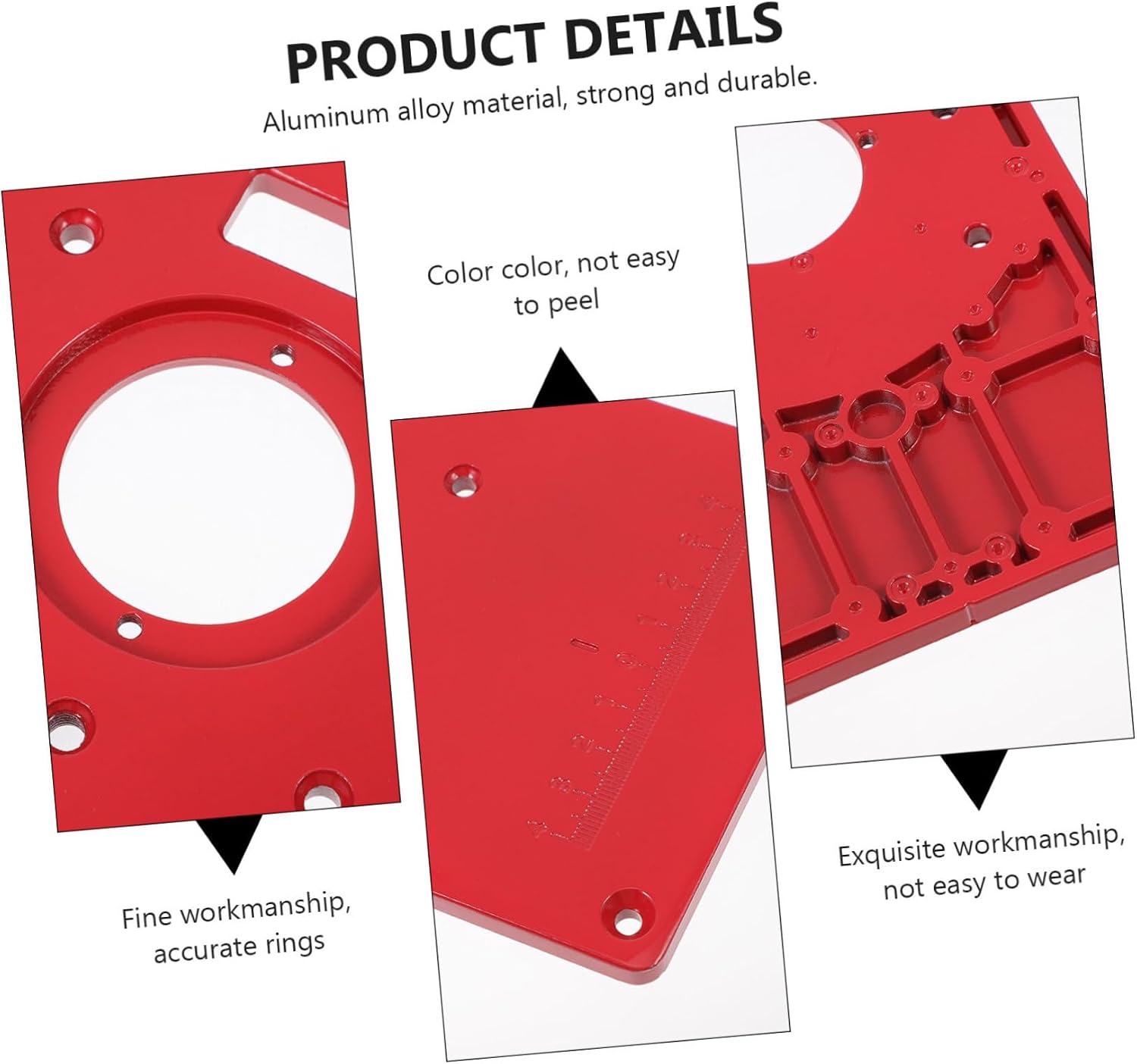 Woodworking Router Table Insert Plate Aluminum Alloy Flip Board Trimming Machine Board for Engraving Machine