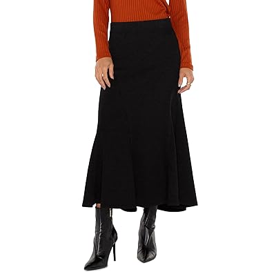 Liverpool Los Angeles Pull On Seamed Mermaid Maxi Skirt Mid Rise Silky Soft Denim Women