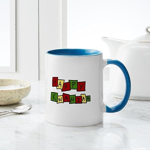 Vista 34 de CafePress Kwanzaa Principles - Taza de café de cerámica, taza de té, 11 onzas