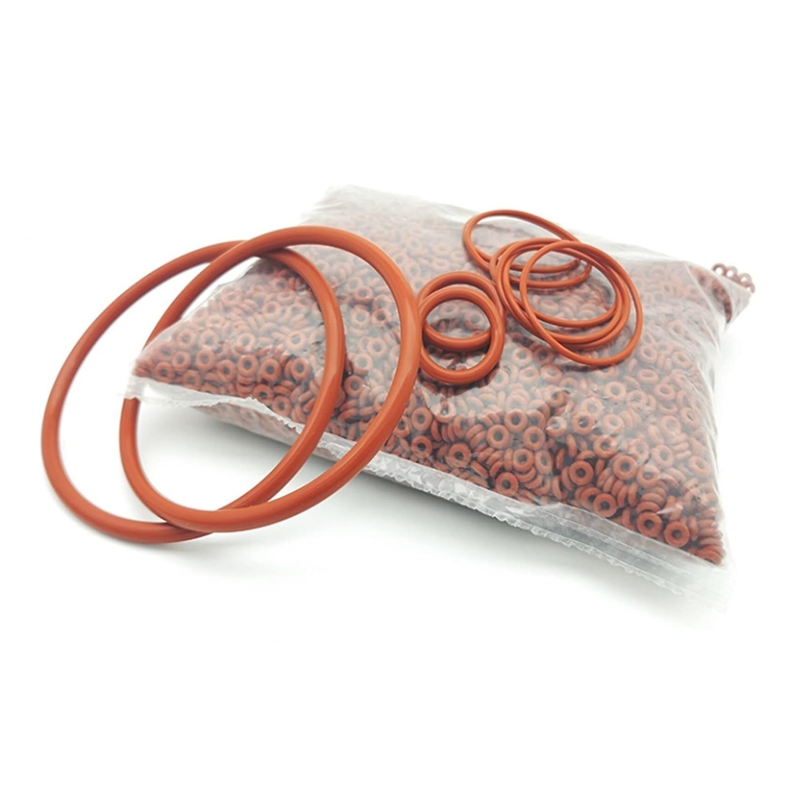 Kit de juntas tóricas de goma, surtido de 10 piezas, junta tórica, espesor CS 3 mm OD 10~70 mm, arandela impermeable con aislamiento de caucho de silicona, forma redonda, juntas tóricas de goma roja