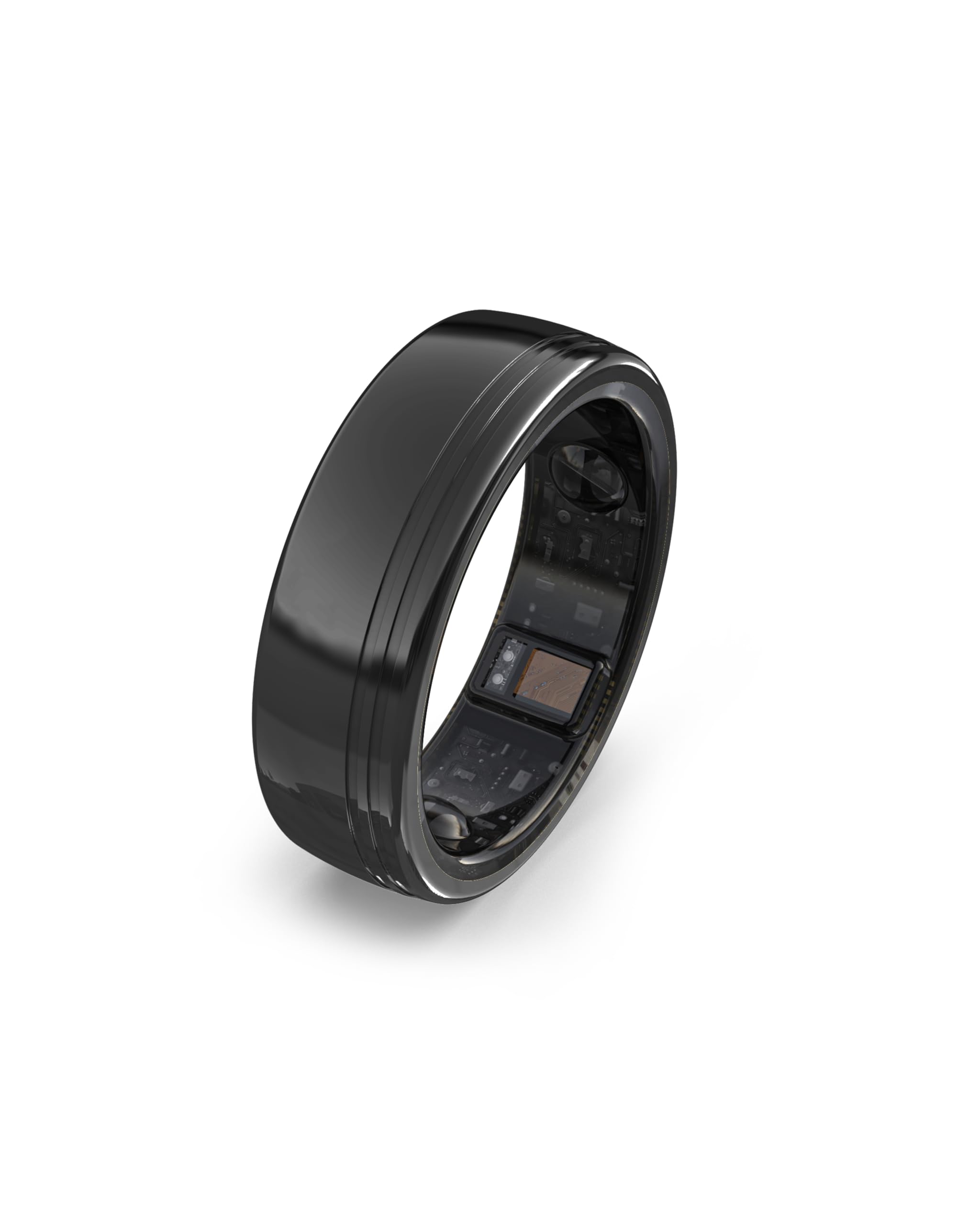 aabo Ring Plus Smart Health Ring | AI Coach | Blood Pressure, Sleep HRV, HR, SPO₂, Stress Tracker | 38+ Health Metrics | Remote Monitoring | 30-Day Battery with Charging Case (Deep Black 11)-picture-26