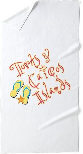 CafePress Turks and Caicos - Toalla de playa suave y absorbente de 30 x 60 pulgadas