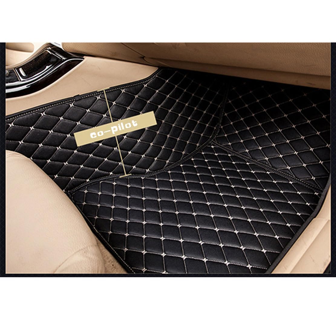 Coche Alfombrillas Y Moquetas Para Maserati Quattroporte(RearWD) 2013-2024 Cuero Alfombrillas De Coche Alfombra Pie Coche Personalizada Alfombrillas A Medida,I