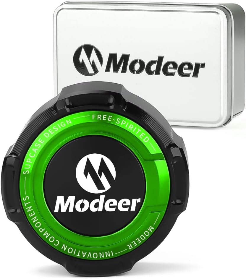 Modeer For Kawasaki Ninja 250/250SL Ninja 300 Ninja 400 Ninja 650 Ninja 1000/1000SX Motorcycle CNC Aluminum Rear Brake Fluid Reservoir Cover Cap ninja1000 ninja650 ninja400 Accessories (green)