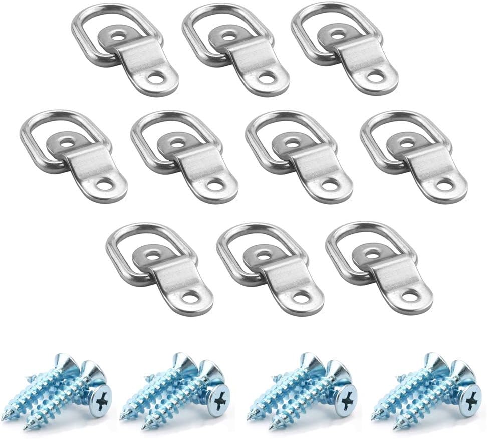10Pack D Ring Tie Down Ring Load Anchor Trailer Anchor