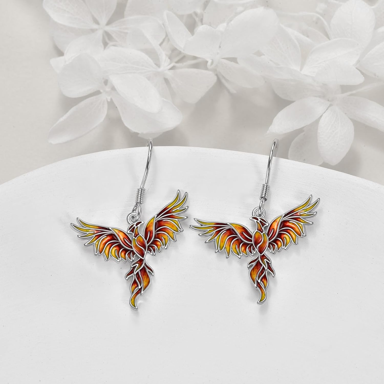 Phoenix Dangle Earrings 925 Sterling Silver Phoenix Drop Earrings Jewelry for Women Gifts - Image 2