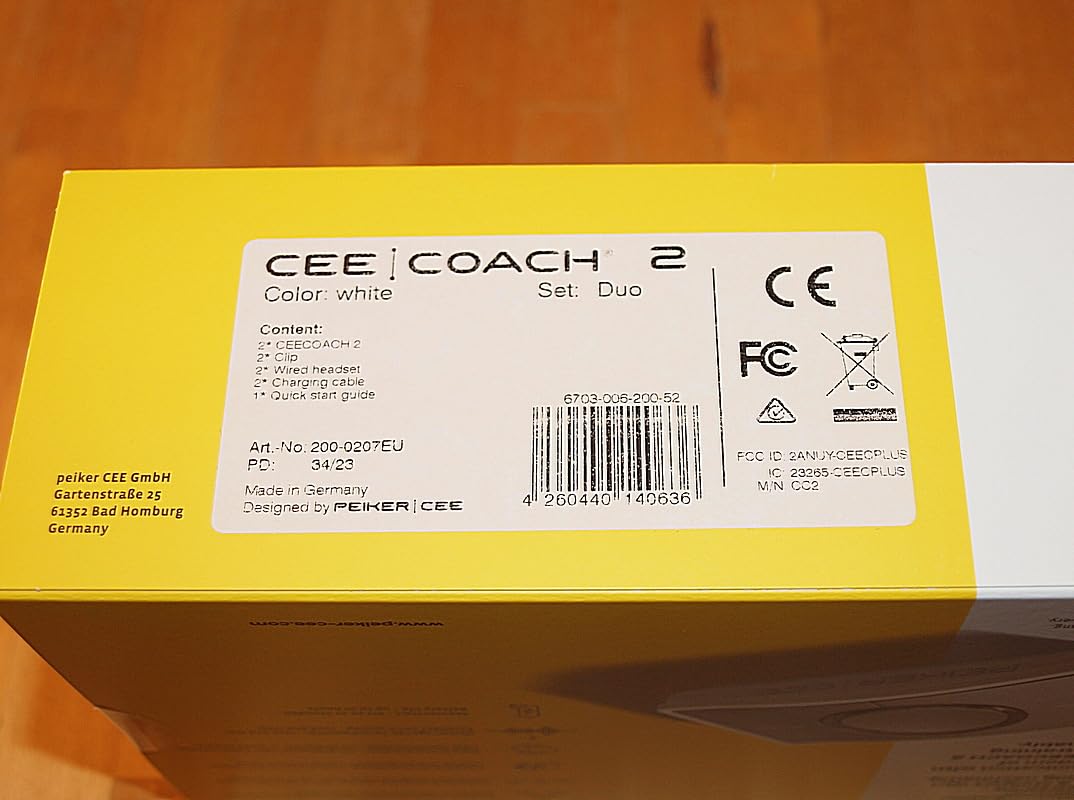 Ceecoach 2 Duo Set Weiß mit Transportasche