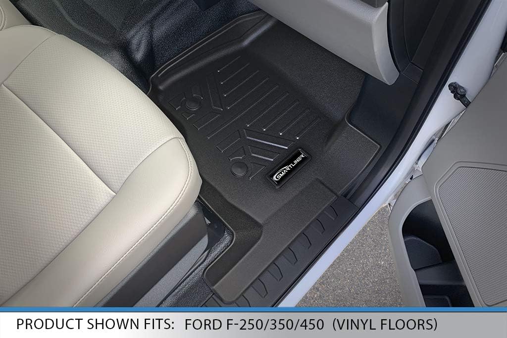 SMARTLINER Custom Floor Mats 1st Row Liner Set for 2017-2025 Ford F-250