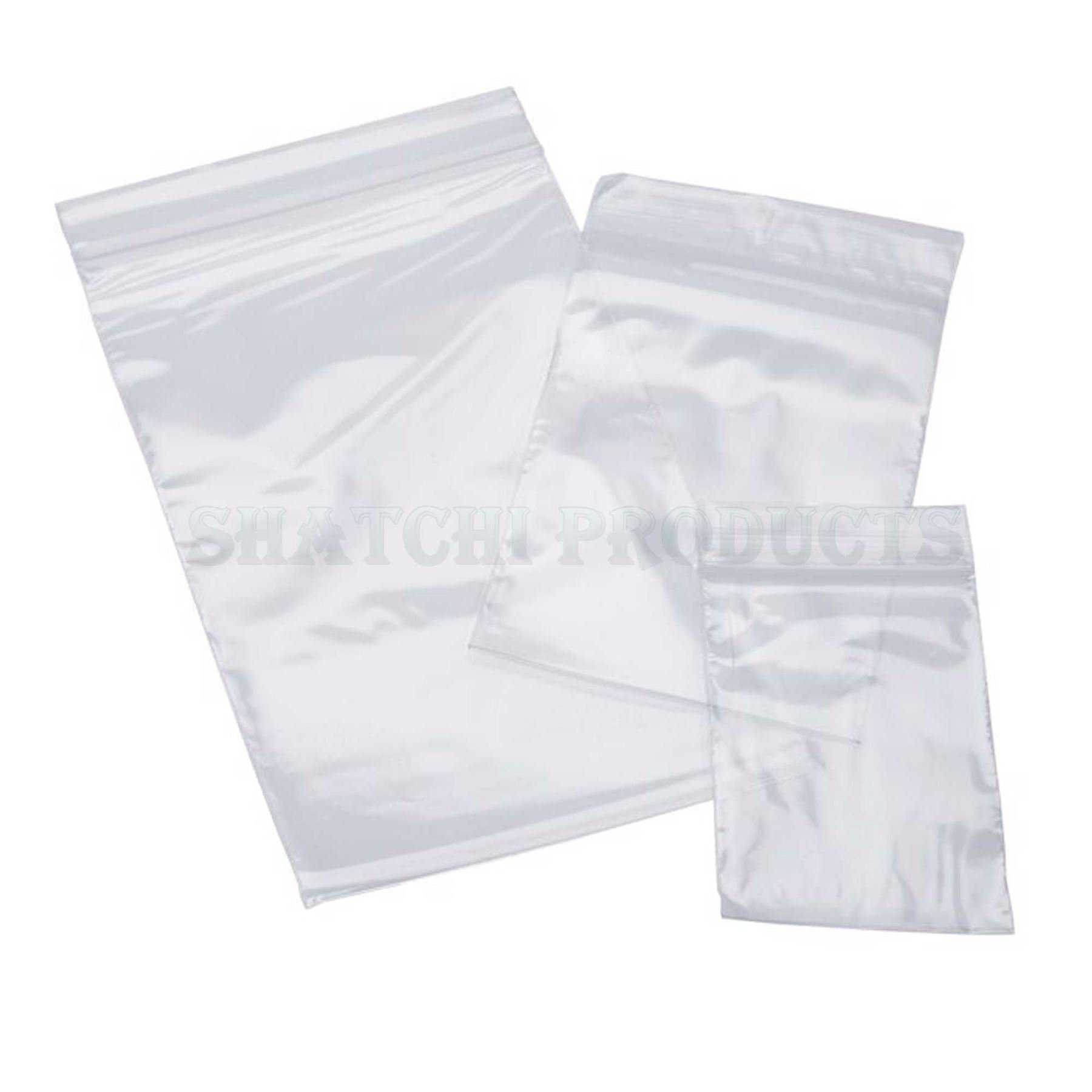 Shatchi Clear 100 8" X 11" Jewelry Ziplock Plastic Bags Seal Bags Reclosable Bags