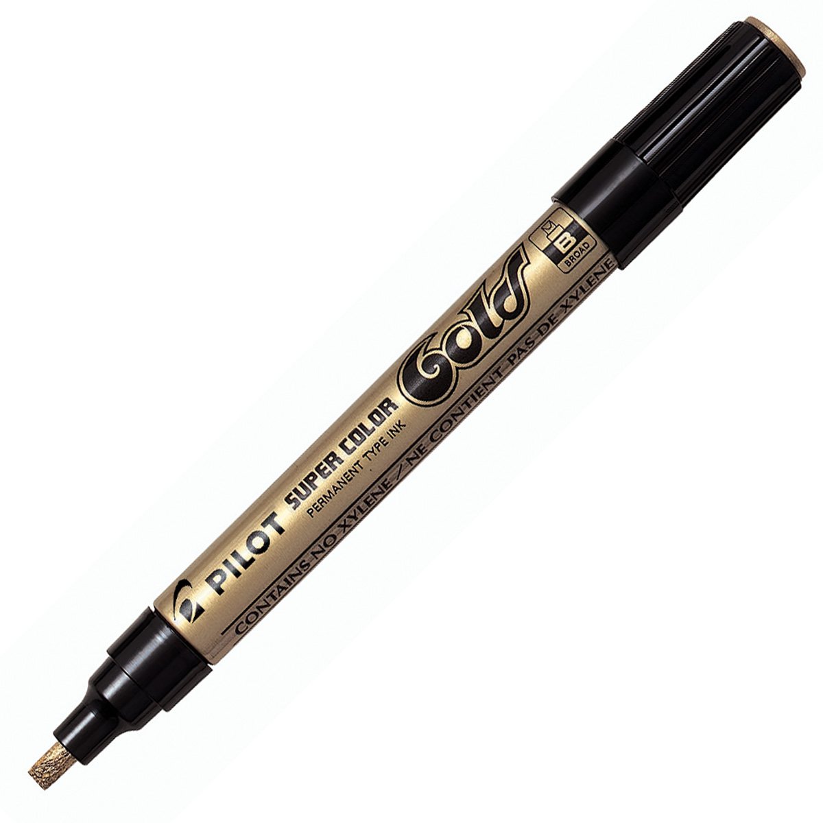 Pilot Super Colour Broad Marker Chisel 4.5 mm Tip - Gold, Box of 12 — image 1