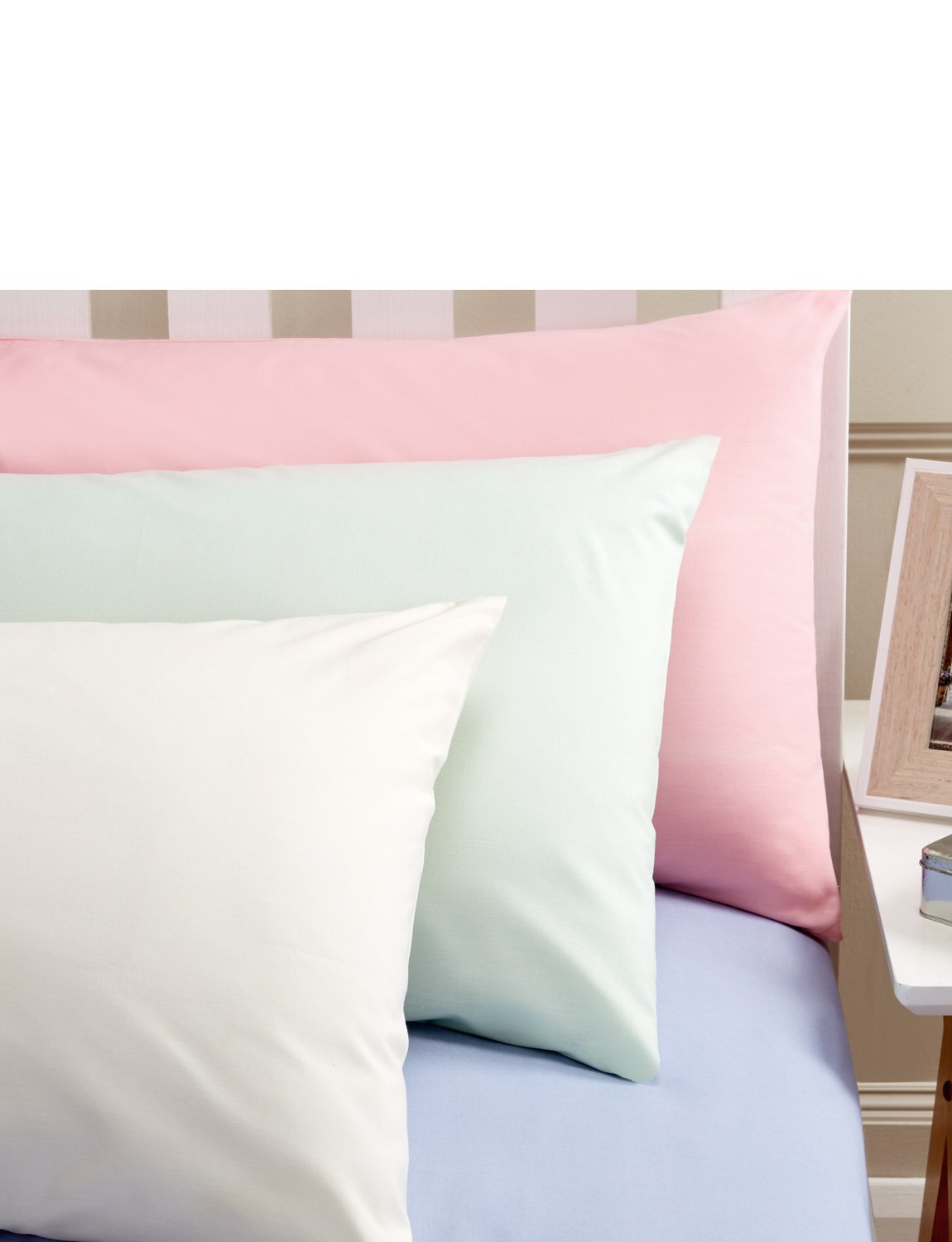 Chums Plain Poly/Cotton Sheet Set White Single (70 x 100)