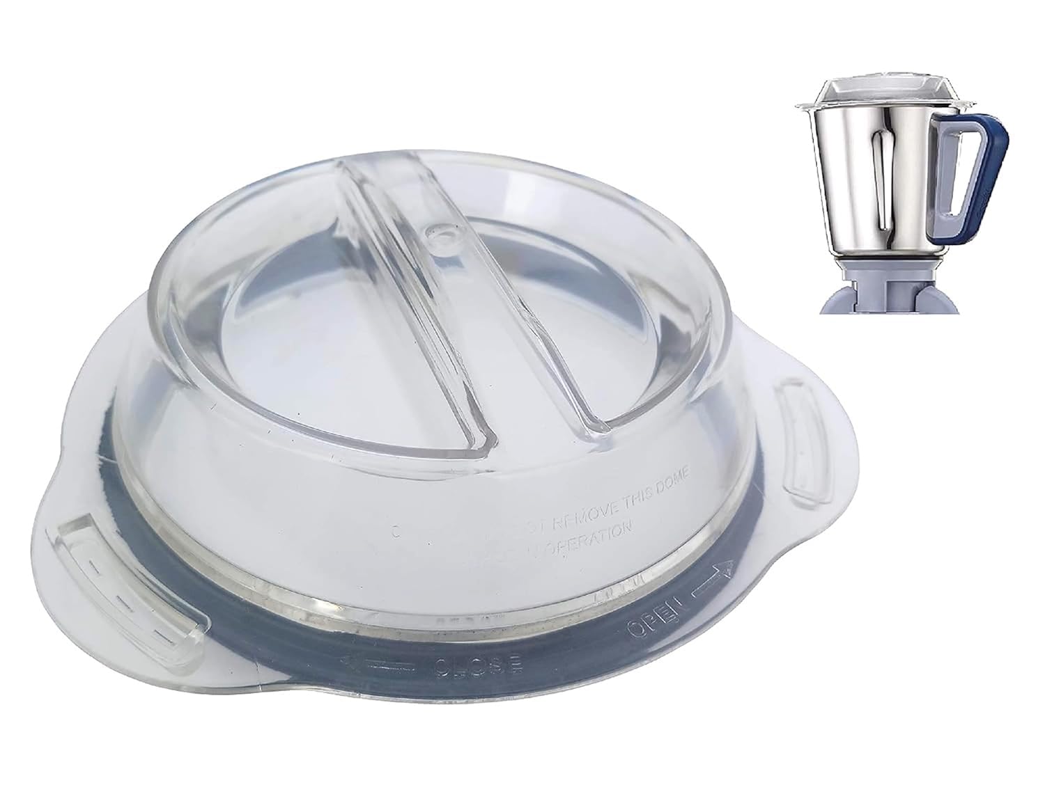XPro Duo Mixer Grinder Big Jar lid (2 LTR Jar Lid) (1 Unit, Clear)-image-7