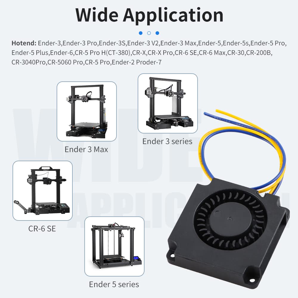 1PC 5V/12V/24V ventola di raffreddamento silenziosa Hot End ventole Super silenziose 40mm per stampante 3D Ender 3 5 Pro 4010  7