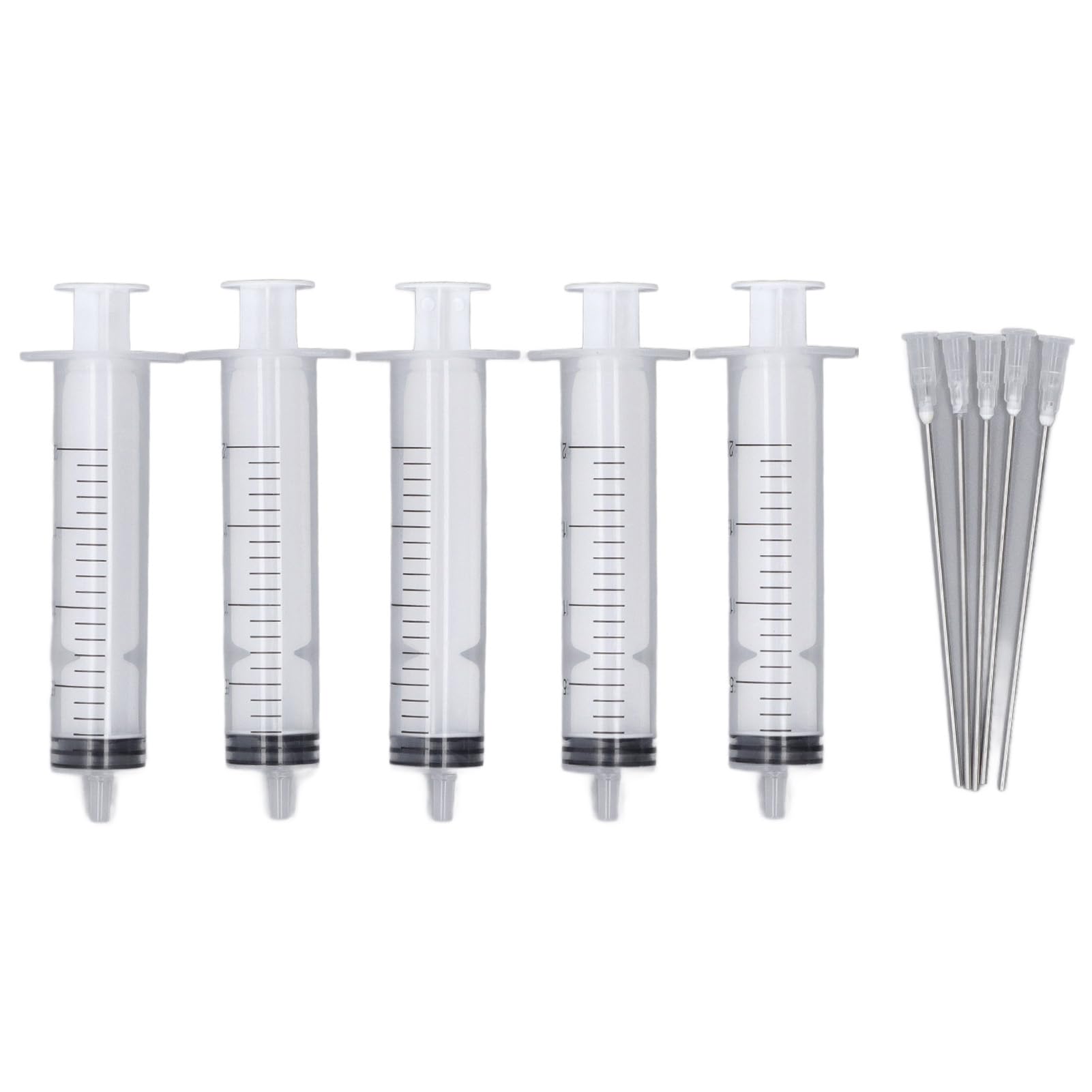 Vikye Imprimantes D'injection D'encre Seringue 20 Ml avec Aiguille Plate 10 Cm pour PP et Acier Inoxydable