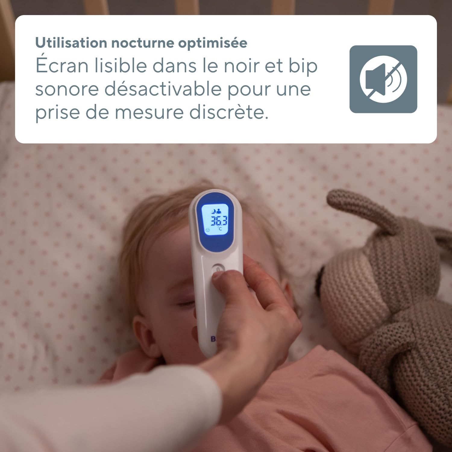 Thermomètre Infrarouge B.Well TH-7000 | Sans Contact 3en1 Médical | Qualité suisse, Capteur de distance intégré pour mesure précise sans contact du corps, objets et température ambiante