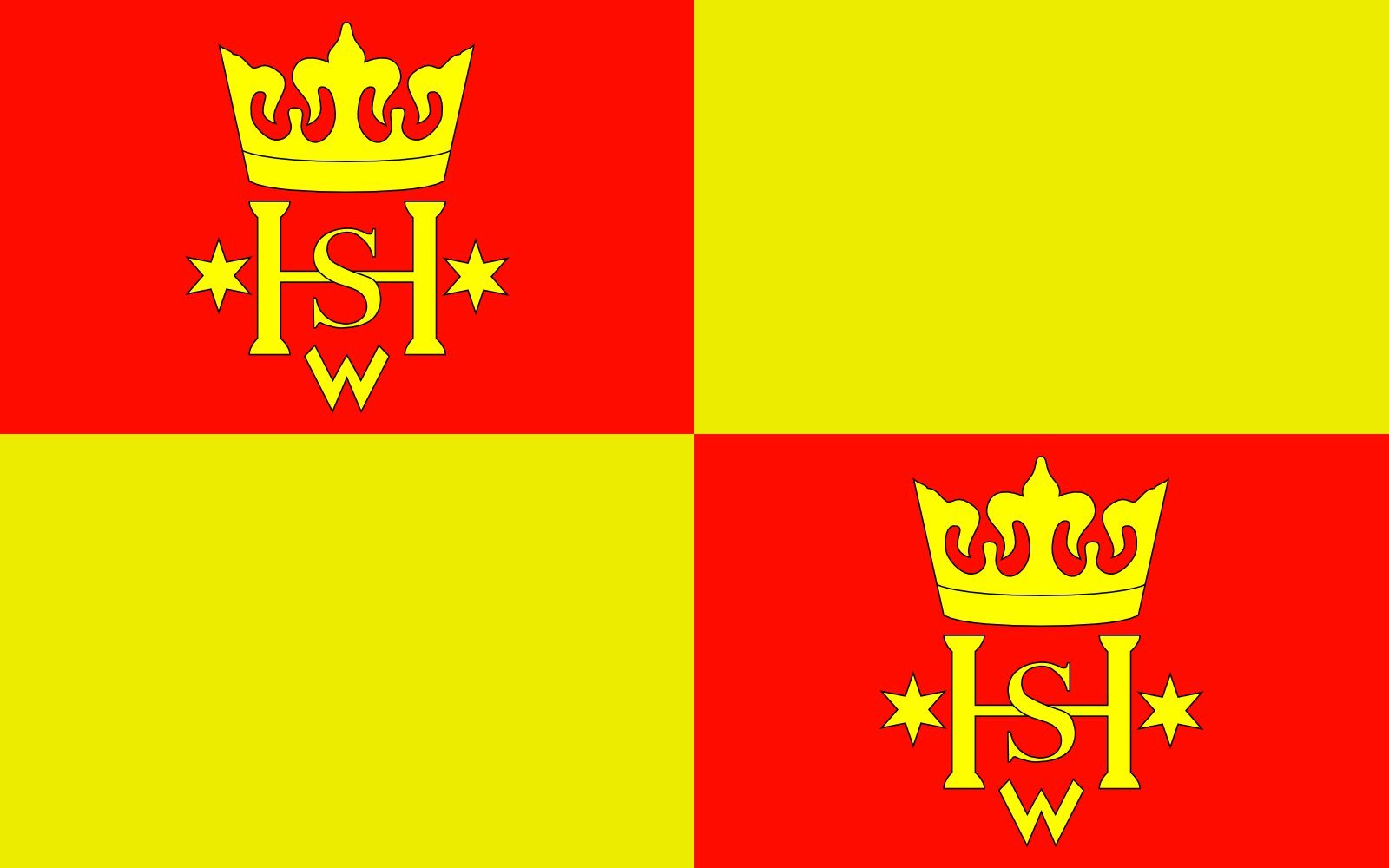 Drapeau Olsztyn grand format officiel pour mairies et collectivités locales