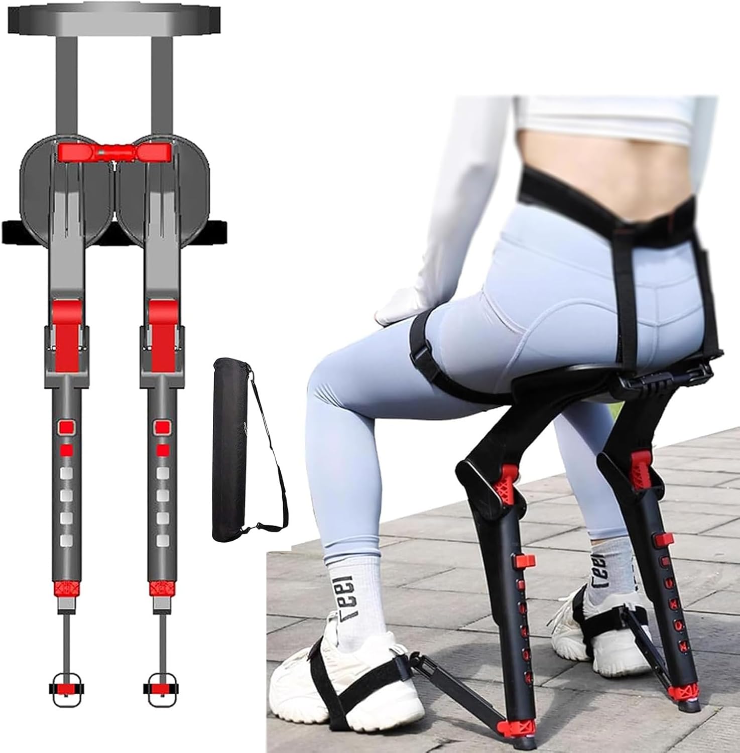 KRQDBCZ Wearable Invisible Chair Wearable Chair Exoskeleton Levitation ...