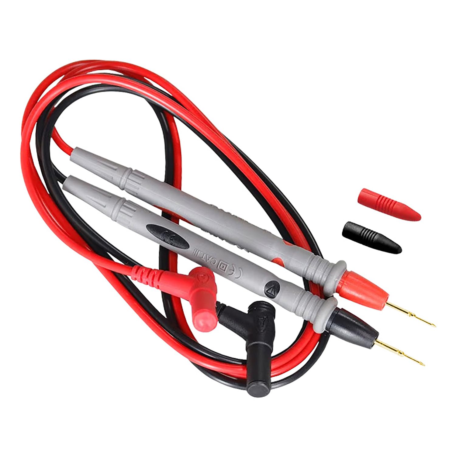 Euzuxu Black Universal Test Leads - 1000V 20A, For Multimeter & Voltmeter Size 20