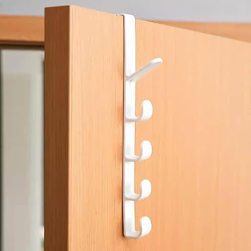 2pcs Over-The-Door Clothes Hanger – Plastic Hanging Rack for Home