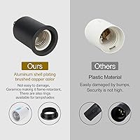 Vista 5 de Cable de luz colgante enchufable con interruptor, kit de lámpara colgante trenzada con zócalo de bombilla de cerámica, cable de repuesto