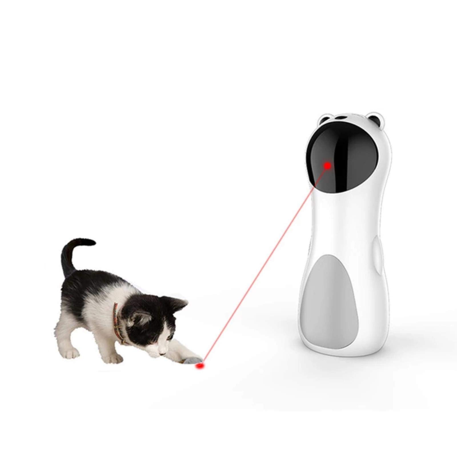 Jouet Laser LED pour Chat Jouet de Poche Amusant interactif Intelligent Jouet de Divertissement d'entraînement Sportif Multi-Angle pour Chat