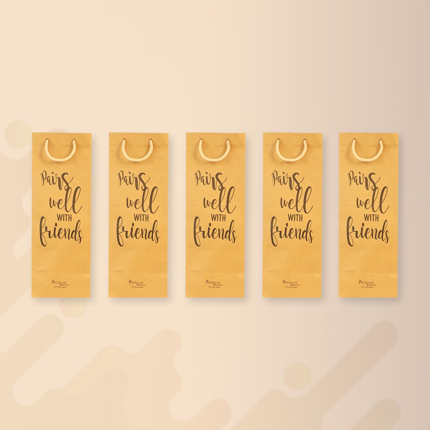 Packmate Wine Bag (Pack of 5) | Made of Recycled Paper (B0D6B9826J) Amazon Price History, Amazon Price Tracker