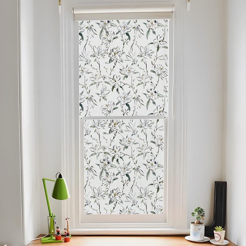 Window Privacy Film Window Film Window Film Flower Decoration Electrostatic Glass Film Bathroom Anti-peep Bathroom Push Door Blackout Window Sticker Blackout Window Film Window Films