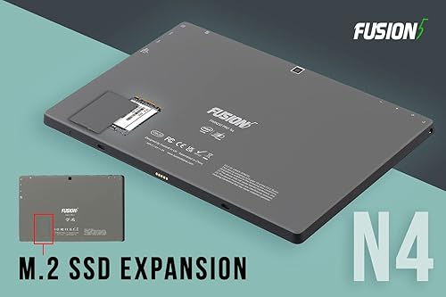 Miniatura 9 de Fusion5 Windows 11 FWIN232 PRO N4120 Intel Quad-Core Ultra Slim Windows Tablet PC - 6 GB de RAM 128 GB de almacenamiento pantalla FHD 1920 x 1200