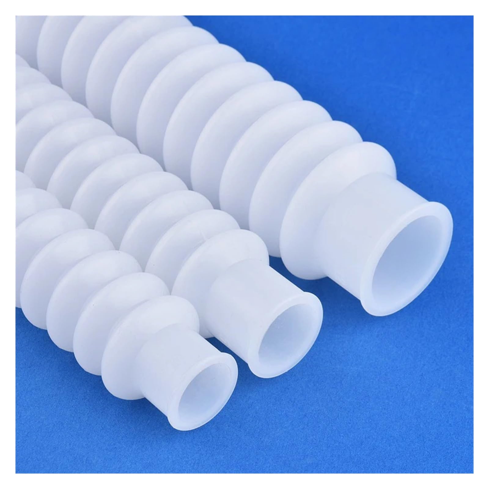 Manguera corrugada de silicona duradera for acuario, juntas salida entrada tanque peces, accesorios drenaje bomba agua, 20~110mm(Inner Dia 75mm)
