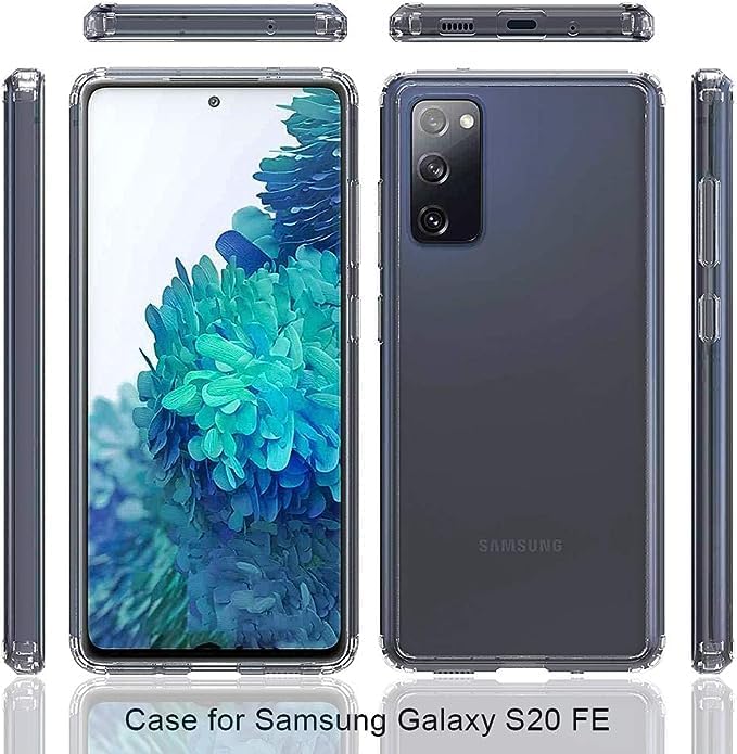 Miniatura 2 de LRK Funda transparente para Samsung Galaxy S20 Plus (S20+), no se pone amarillenta protección de grado militar de 10 pies funda protectora