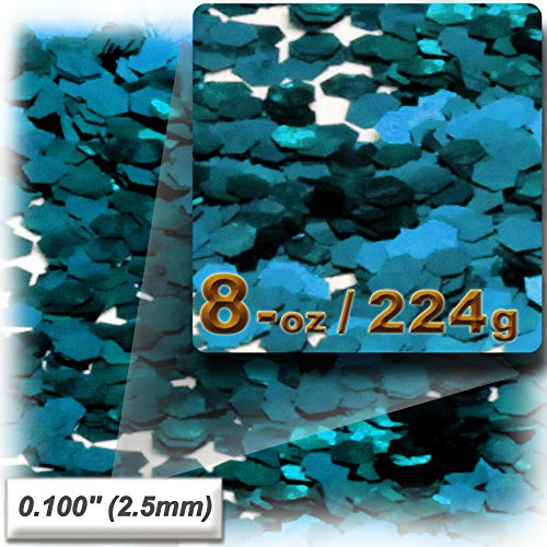 The Crafts Outlet Glitter Powder, 8-Oz/224-G, Fine 0.100In, Light Green #TOP6