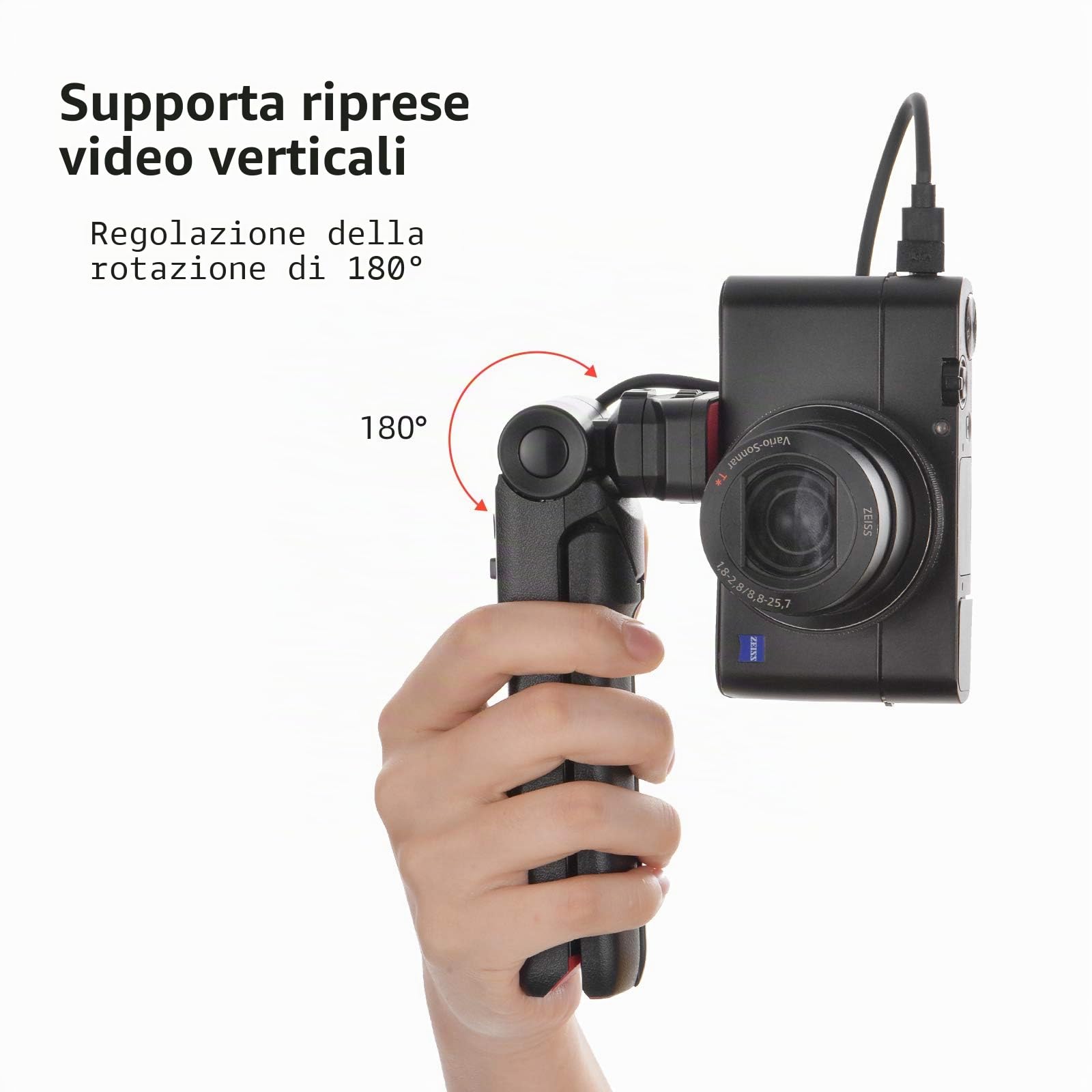 Newmowa Portable Remote Control Mini treppiede impugnatura per scatti a mano per Sony ZV1 RX100 VII M1 M2 M3 M4 M5 M6 M7 A6000 a6100 a6300 A6400 A6500 A6600
