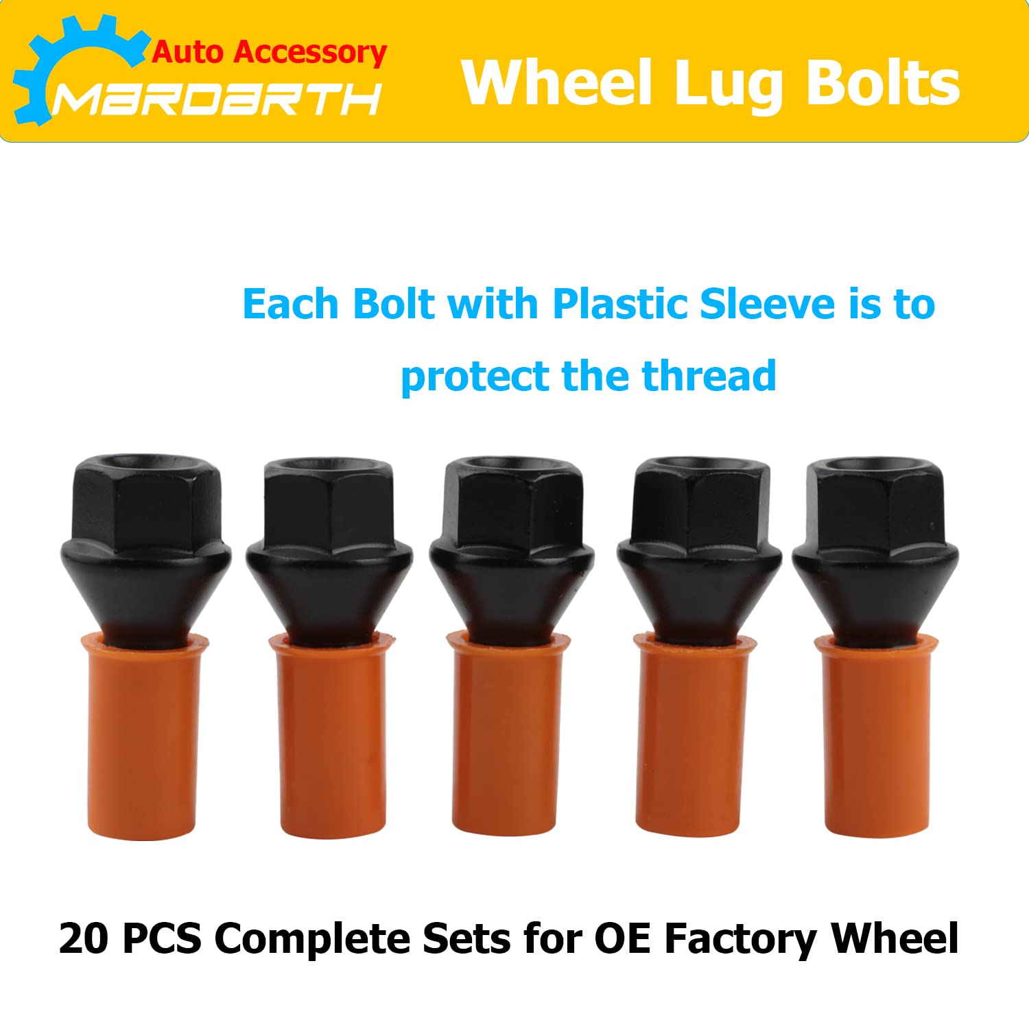 Amazon.com: 14mm x 1.25 Wheel Lug Bolts OE Factory Lug Studs  