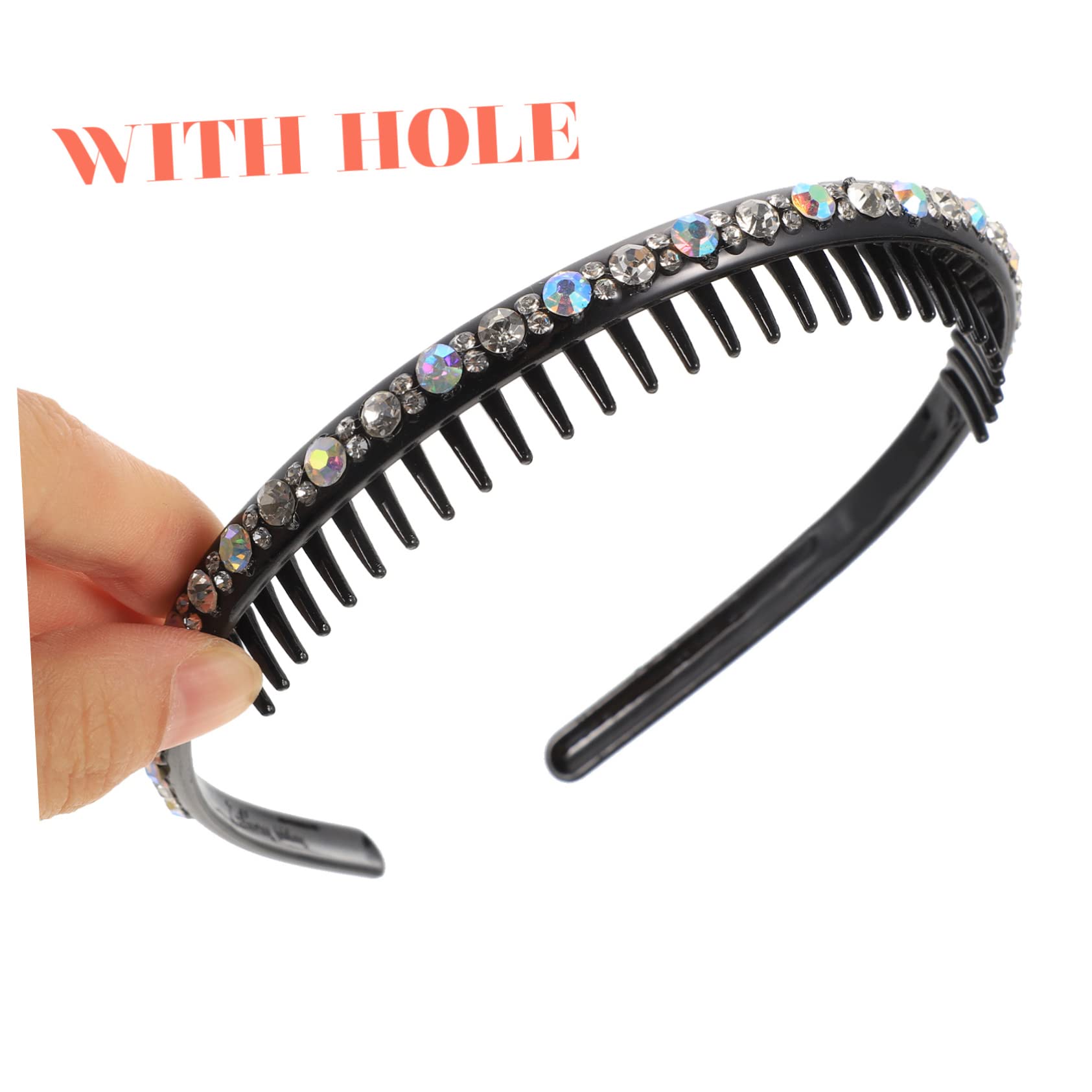 20 pezzi strass dentati per capelli cerchi per capelli per delicata testa sciarpa turbante bandana donna accessorio riutilizzabile per