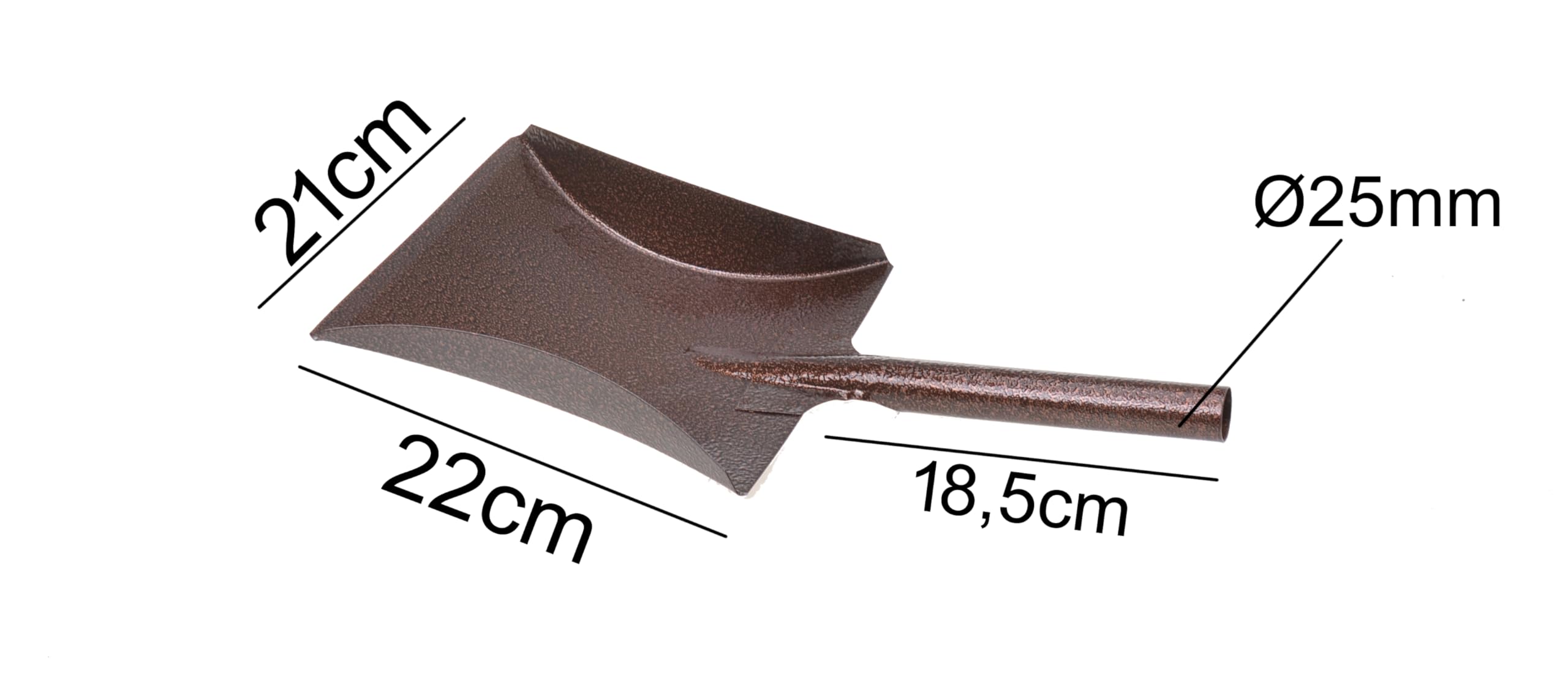 Pelle à Poussière Métal Argent – Pelle à Charbon, Cendres, Sciure, Robuste Pour Maison & Chantier