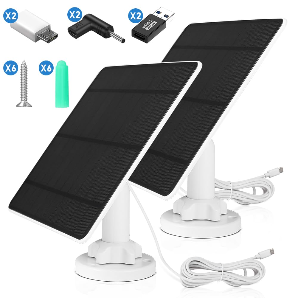 XIIW Solar Panel for Security Camera, Solar Panel for Cameras